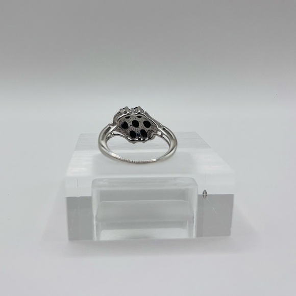 1.40 CT Natural Sapphire Sterling Silver Ring - Picture 5 of 5